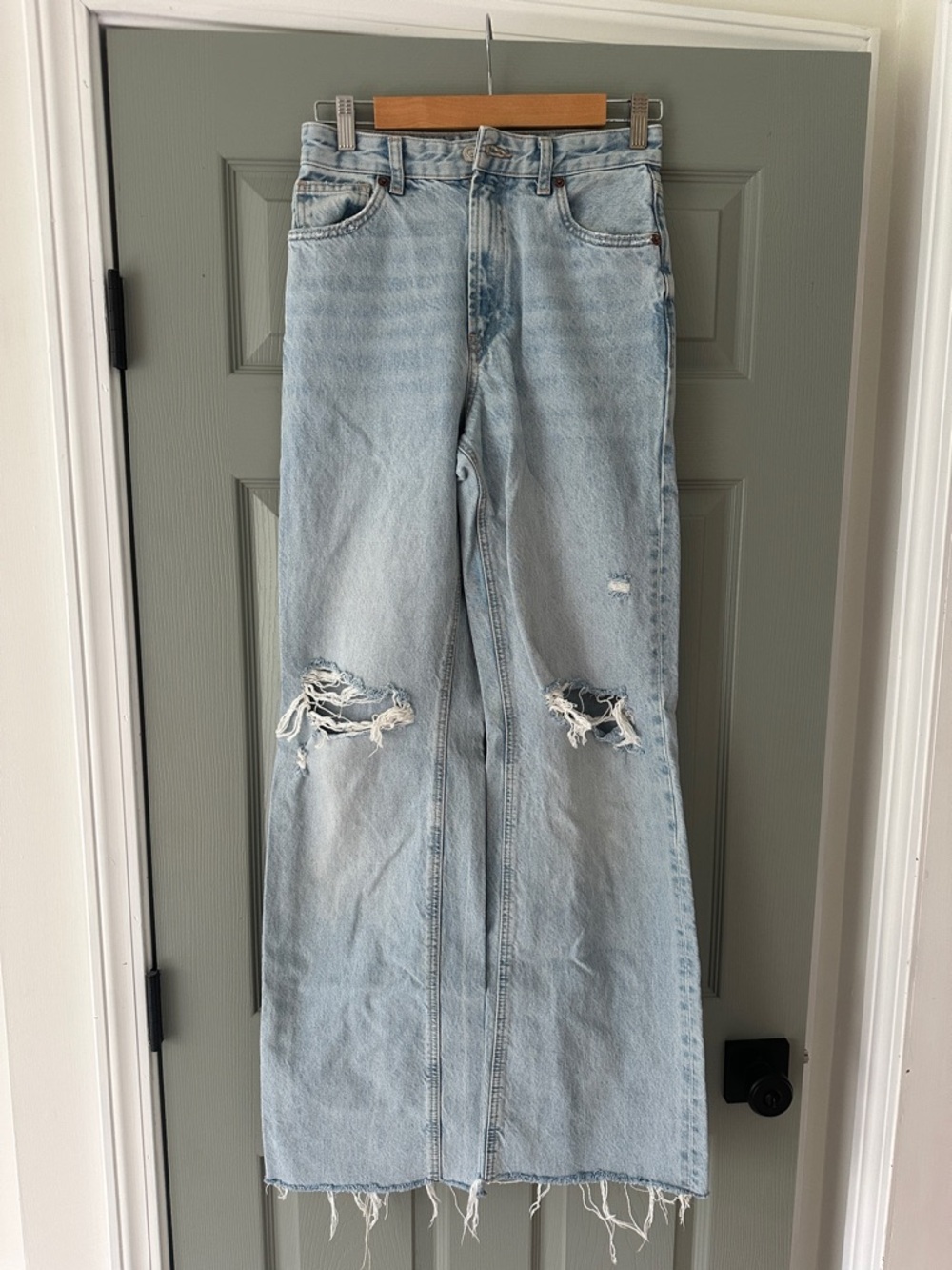 Zara High Rise Flare Jeans